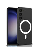 Galaxy S23 Plus Kılıf Wireless Şarj Özellikli Zore Kıpta M-safe Silikon Kapak