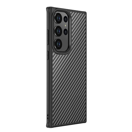Galaxy S23 Ultra Kılıf Aramid Karbon Fiber M-safe Özellikli Wlons Radison Kapak