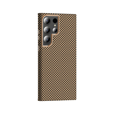 Galaxy S23 Ultra Kılıf M-safe Şarj Özellikli Karbon Fiber Görünümlü Zore Gros Kapak