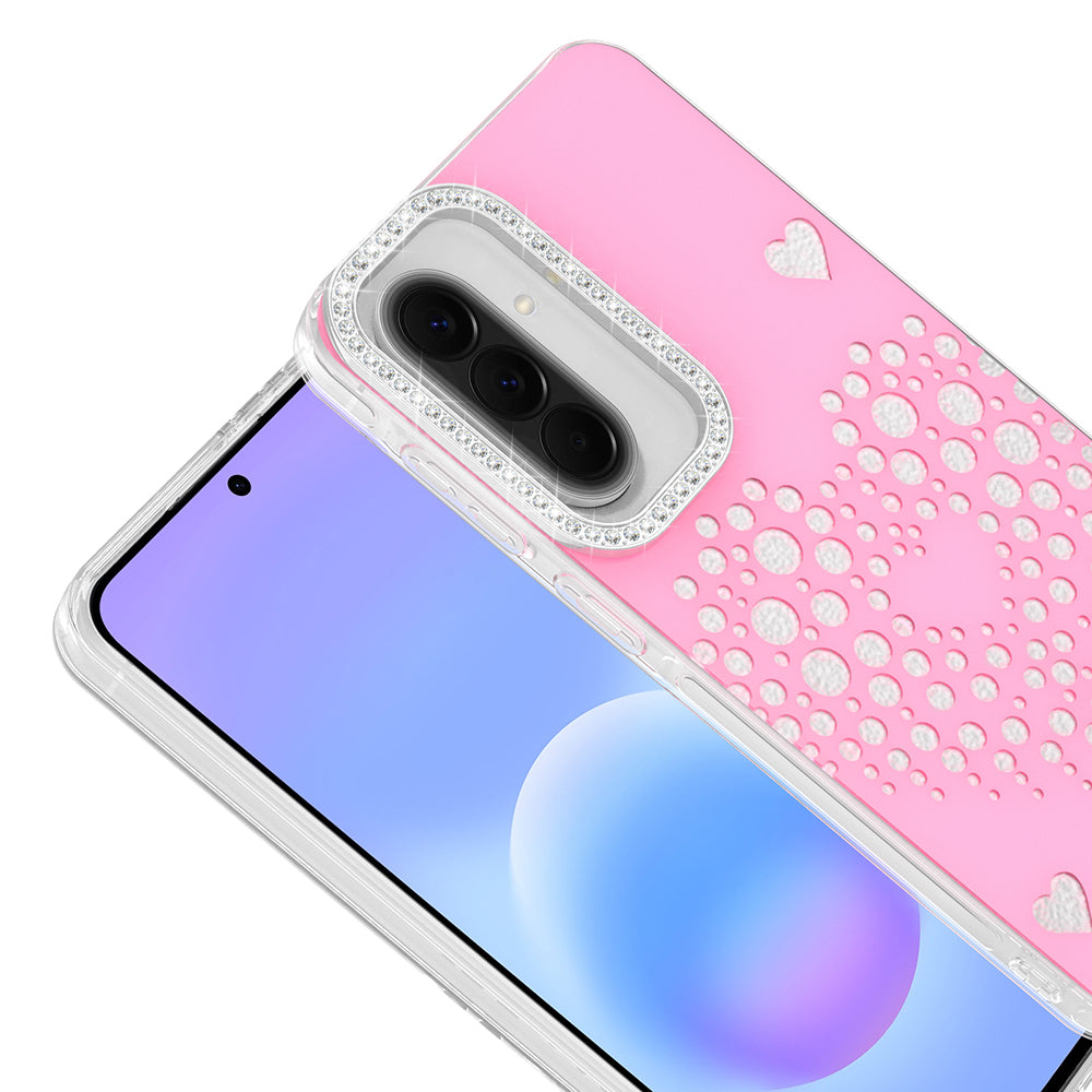 Galaxy S24 FE Kılıf Damla Taşlı Zore Rivas Sert PC Kapak