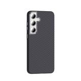 Galaxy S24 FE Kılıf M-safe Şarj Özellikli Karbon Fiber Görünümlü Zore Gros Kapak
