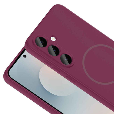 Galaxy S24 FE Kılıf M-safe Şarj Özellikli Zore Meta Kapak