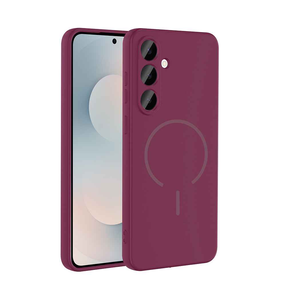 Galaxy S24 FE Kılıf M-safe Şarj Özellikli Zore Meta Kapak