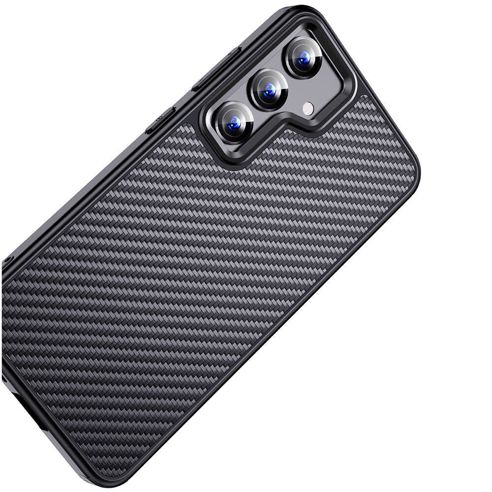 Galaxy S24 Kılıf Aramid Karbon Fiber M-safe Özellikli Wlons Radison Kapak