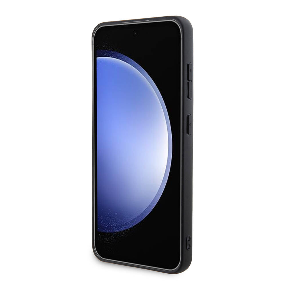 Galaxy S24 Kılıf BMW Orjinal Lisanslı M-safe Şarj Özellikli Yarım Dokulu Circle Leather Kapak