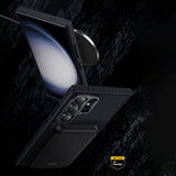 Galaxy S24 Kılıf Karbon Fiber M-safe Şarj Özellikli Benks Hybrid ArmorPro 600D Kevlar Kapak