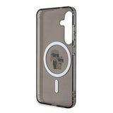 Galaxy S24 Kılıf Karl Lagerfeld Orjinal Lisanslı M-safe Şarj Özellikli Karl & Choupette IML Baskılı Kapak