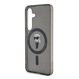 Galaxy S24 Kılıf Karl Lagerfeld Orjinal Lisanslı M-safe Şarj Özellikli Karl Head IML Baskılı Kapak