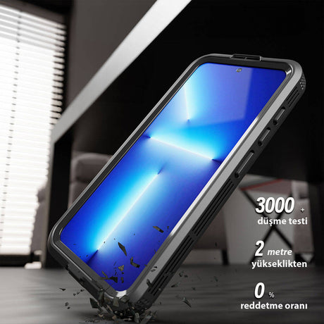 Galaxy S24 Kılıf M-safe Şarj Özellikli 1-1 Su Geçirmez Kılıf