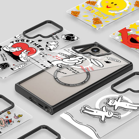 Galaxy S24 Kılıf M-safe Şarj Özellikli Casebang Body Frame Kapak