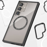 Galaxy S24 Kılıf M-safe Şarj Özellikli Casebang Body Frame Kapak
