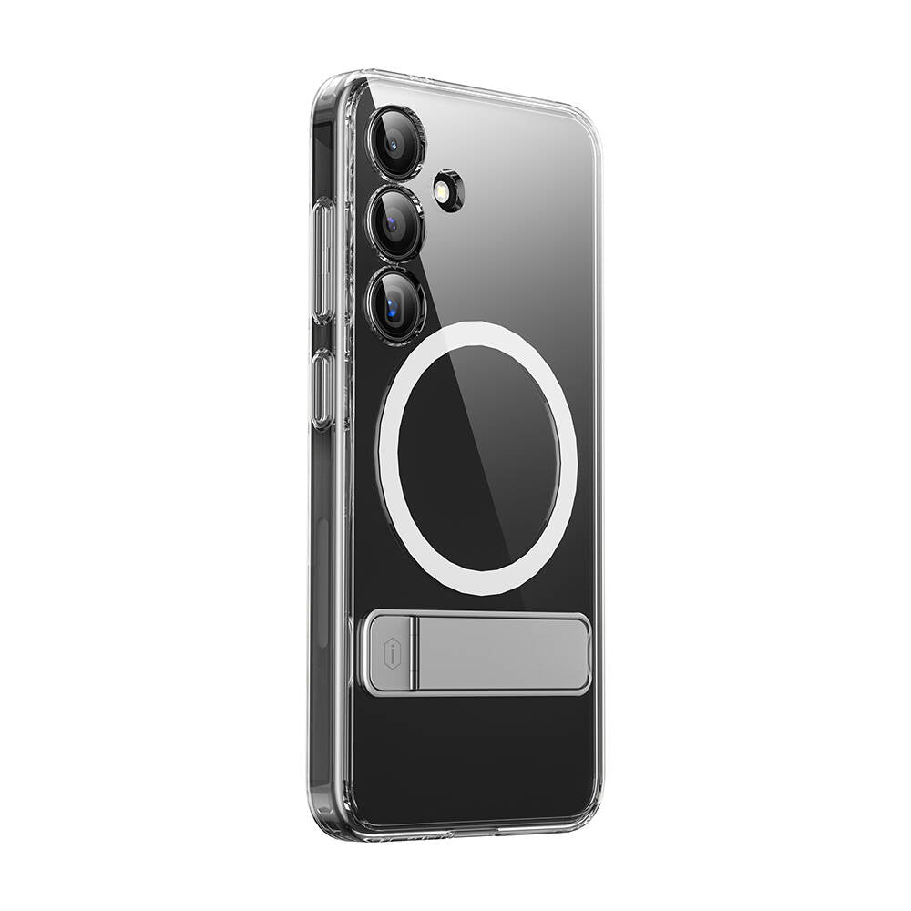 Galaxy S24 Kılıf M-safe Şarj Özellikli Kamera Korumalı Standlı Wiwu KCC-025 Aurora Serisi Kapak