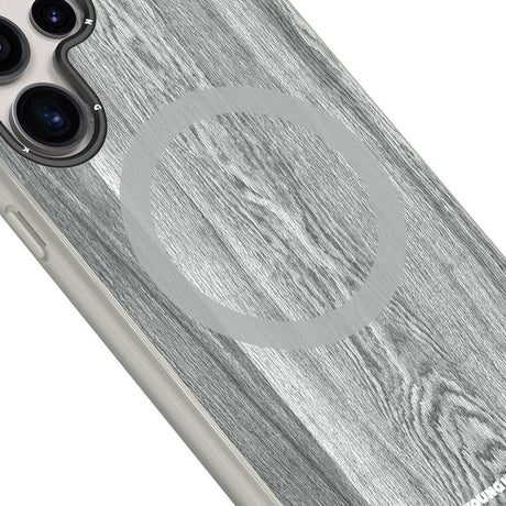 Galaxy S24 Ultra Kılıf M-safe Şarj Özellikli Sararmaya Dayanıklı Youngkit Wood Forest Serisi Kapak