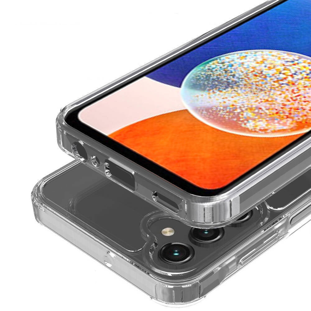 Galaxy S24 Kılıf M-safe Şarj Özellikli Şeffaf Sert PC Zore Embos Kapak