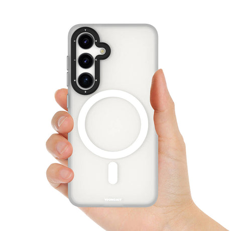 Galaxy S24 Kılıf M-safe Şarj Özellikli Youngkit Hidden Sand Serisi Kapak