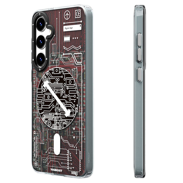 Galaxy S24 Kılıf M-safe Şarj Özellikli YoungKit Technology Serisi Kapak