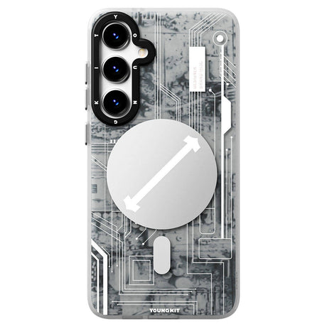 Galaxy S24 Kılıf M-safe Şarj Özellikli YoungKit Technology Serisi Kapak