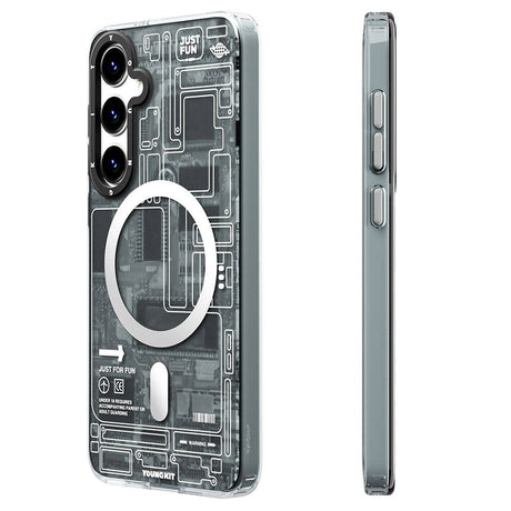 Galaxy S24 Kılıf M-safe Şarj Özellikli YoungKit Technology Serisi Kapak