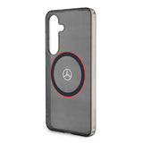 Galaxy S24 Kılıf Mercedes Benz Orjinal Lisanslı M-safe Şarj Özellikli IML Yıldız Logolu Red Ring Kapak