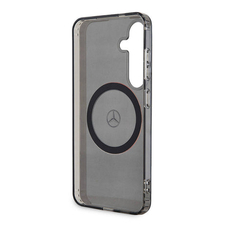 Galaxy S24 Kılıf Mercedes Benz Orjinal Lisanslı M-safe Şarj Özellikli IML Yıldız Logolu Red Ring Kapak