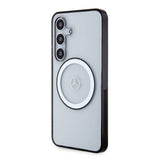 Galaxy S24 Kılıf Mercedes Benz Orjinal Lisanslı M-safe Şarj Özellikli PC TPU Transparan Black Ring Kapak