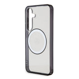 Galaxy S24 Kılıf Mercedes Benz Orjinal Lisanslı M-safe Şarj Özellikli PC TPU Transparan Black Ring Kapak