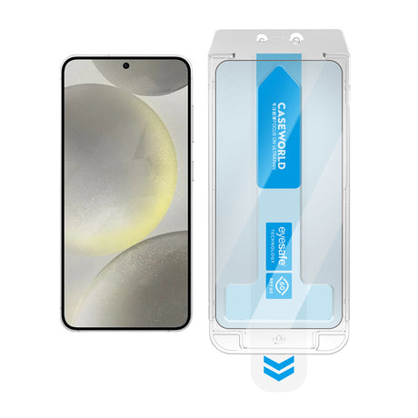 Galaxy S24 Plus CaseWorld Applicator Serisi 2.5D Eyesafe Mavi Işık Teknolojili 0.25mm Temperli Cam Ekran Koruyucu+ Uygulama Aparatı