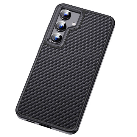 Galaxy S24 Plus Kılıf Aramid Karbon Fiber M-safe Özellikli Wlons Radison Kapak