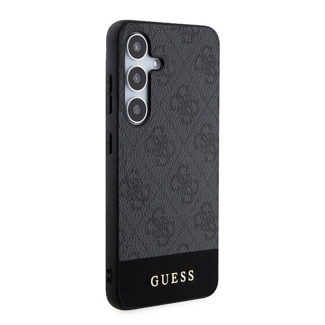 Galaxy S24 Plus Kılıf Guess Orjinal Lisanslı PU Deri Şerit Logo Dizaynlı Kapak