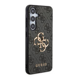 Galaxy S24 Plus Kılıf Guess Orjinal Lisanslı PU Deri Yazı ve 4G Metal Logolu Desenli Kapak