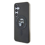 Galaxy S24 Plus Kılıf Karl Lagerfeld Orjinal Lisanslı M-safe Şarj Özellikli Karl & Choupette IML Baskılı Kapak