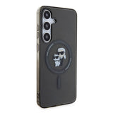Galaxy S24 Plus Kılıf Karl Lagerfeld Orjinal Lisanslı M-safe Şarj Özellikli Karl & Choupette IML Baskılı Kapak