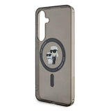 Galaxy S24 Plus Kılıf Karl Lagerfeld Orjinal Lisanslı M-safe Şarj Özellikli Karl & Choupette IML Baskılı Kapak