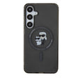 Galaxy S24 Plus Kılıf Karl Lagerfeld Orjinal Lisanslı M-safe Şarj Özellikli Karl & Choupette IML Baskılı Kapak