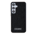 Galaxy S24 Plus Kılıf Karl Lagerfeld Taşlı Metal Logo Orjinal Lisanslı Kapak