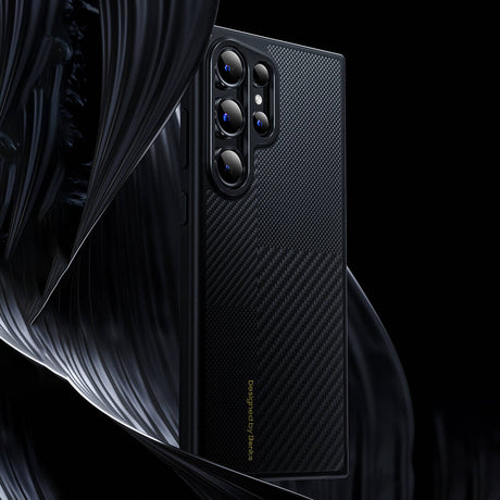 Galaxy S24 Plus Kılıf M-safe Şarj Özellikli Karbon Fiber Benks Montage Hybrid ArmorPro Kevlar Kapak