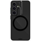 Galaxy S24 Plus Kılıf M-safe Şarj Özellikli Sararma Önleyici Youngkit Crystal Grid Kapak