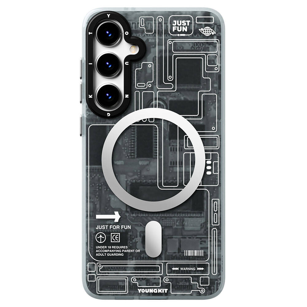 Galaxy S24 Plus Kılıf M-safe Şarj Özellikli YoungKit Technology Serisi Kapak