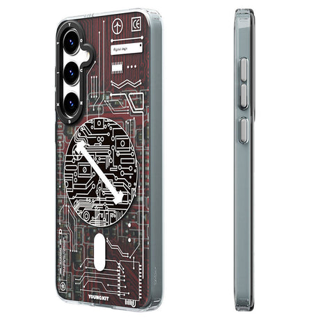 Galaxy S24 Plus Kılıf M-safe Şarj Özellikli YoungKit Technology Serisi Kapak