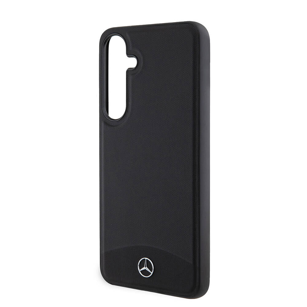 Galaxy S24 Plus Kılıf Mercedes Benz Orjinal Lisanslı M-safe Şarj Özellikli Deri Dokumalı Sade Kapak