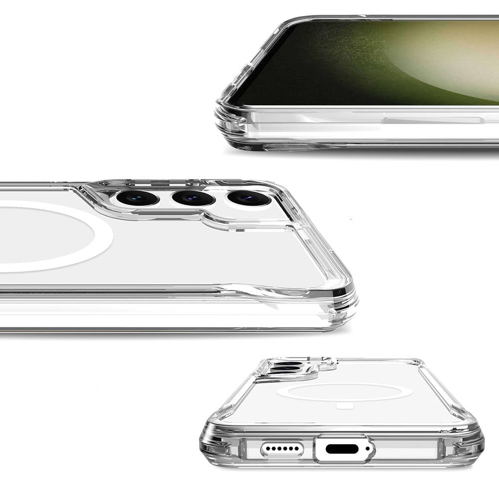 Galaxy S24 Plus Kılıf Zore M-safe Şarj Özellikli T-Max M-safe Kapak