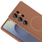 Galaxy S24 Ulta Kılıf M-safe Şarj Özellikli Zore Meta Kapak