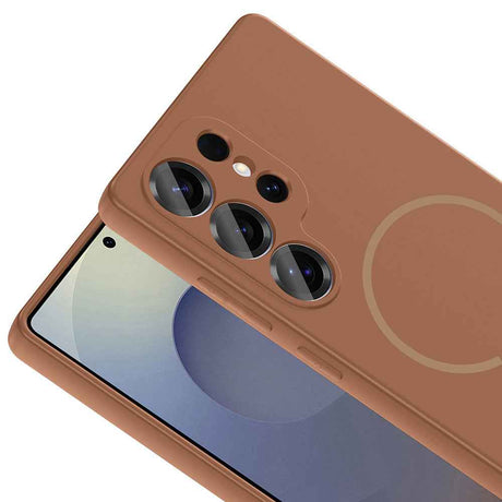 Galaxy S24 Ulta Kılıf M-safe Şarj Özellikli Zore Meta Kapak