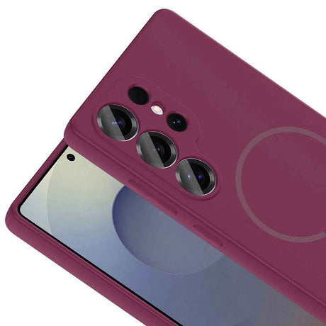 Galaxy S24 Ulta Kılıf M-safe Şarj Özellikli Zore Meta Kapak