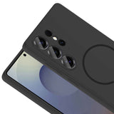 Galaxy S24 Ulta Kılıf M-safe Şarj Özellikli Zore Meta Kapak