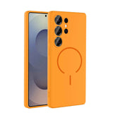 Galaxy S24 Ulta Kılıf M-safe Şarj Özellikli Zore Meta Kapak