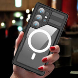 Galaxy S24 Ultra Kılıf M-safe Şarj Özellikli 1-1 Su Geçirmez Kılıf