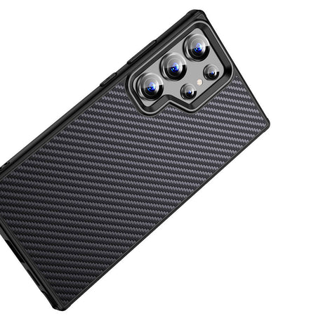 Galaxy S24 Ultra Kılıf Aramid Karbon Fiber M-safe Özellikli Wlons Radison Kapak