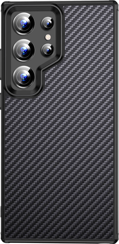 Galaxy S24 Ultra Kılıf Aramid Karbon Fiber M-safe Özellikli Wlons Radison Kapak
