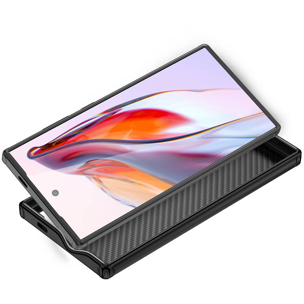 Galaxy S24 Ultra Kılıf Aramid Karbon Fiber M-safe Özellikli Wlons Radison Kapak